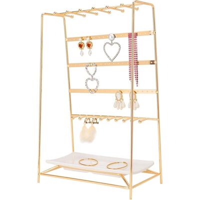 Minkurow Schmuckständer Für Halsketten, Armbänder, Ohrringe, Ringe Gelb Minkurow Schmuckständer Für Halsketten, Armbänder, Ohrringe, Ringe Gelb