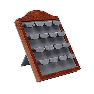 TRUVO Eleganter Ohrringständer Aus Holz, Praktischer Ständer Für Schmuck Und Fotografie, Ideal Für Zuhause Oder Geschäft, Grau (grey) TRUVO Eleganter Ohrringständer Aus Holz, Praktischer Ständer Für Schmuck Und Fotografie, Ideal Für Zuhause Oder Geschäft, Grau (grey)