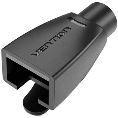 Vention - Zugentlastungsmanschetten Rj45-abdeckung Kabelschutz 100 Stück Aus Pvc Schwarz Vention - Zugentlastungsmanschetten Rj45-abdeckung Kabelschutz 100 Stück Aus Pvc Schwarz