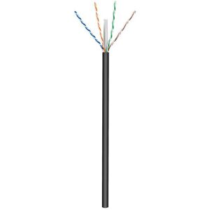 Cat 6 outdoor network cable, u/utp, 100 m - Cooper, awg 24/1 (solid), (77625) - Goobay