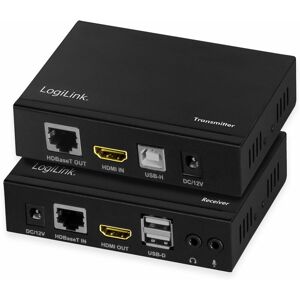 HDMI-HDBaseT-Extender-Set HD0029, 100 m, 6x usb-a, 4K/60 Hz - Logilink