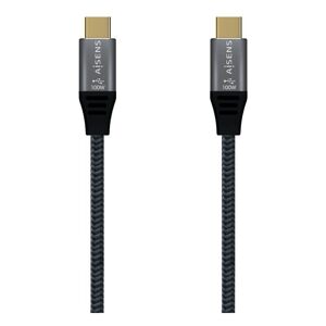 Kabel usb 3.2 Typ-c Aisens a107-0634/ usb Typ-c Stecker - usb Typ-c Stecker / 2m/ grau