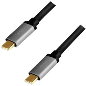 Logilink - USB2.0 Kabel CUA0106 usb-c m/usb-c m, Alu, 1,5 m