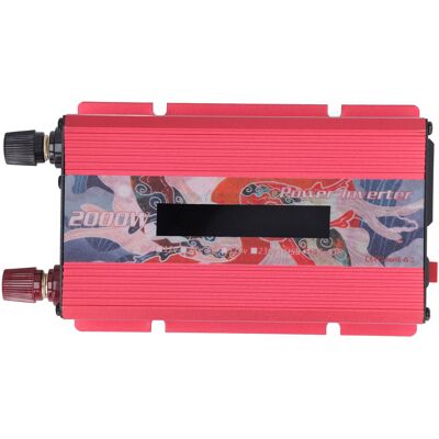 HEAT 2000w Solar-wechselrichter Für Autos Mit Lüfter, Lcd-bildschirm, Dc Zu Ac110v Solarstrom, Modifizierter Sinuswellen-wechselrichter, Rot, Dc12v (dc11-15v) HEAT 2000w Solar-wechselrichter Für Autos Mit Lüfter, Lcd-bildschirm, Dc Zu Ac110v Solarstrom, Modifizierter Sinuswellen-wechselrichter, Rot, Dc12v (dc11-15v)