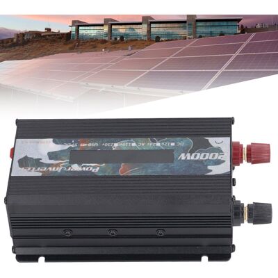 JUTE 2000-w-solarwechselrichter Für Den Außenbereich, Modifizierter Sinus-wechselrichter, 12 V/24 V Dc Auf 220 V Ac, Mit 2-a-usb-anschluss, Lüfter Und Lcd-display, Schwarz, 24 V Dc JUTE 2000-w-solarwechselrichter Für Den Außenbereich, Modifizierter Sinus-wechselrichter, 12 V/24 V Dc Auf 220 V Ac, Mit 2-a-usb-anschluss, Lüfter Und Lcd-display, Schwarz, 24 V Dc