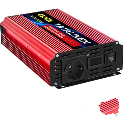 OEM Wechselrichter, Digitalanzeige, Temperaturgesteuerter Lüfter, 4500 W-a, 24 V, 220 V-a OEM Wechselrichter, Digitalanzeige, Temperaturgesteuerter Lüfter, 4500 W-a, 24 V, 220 V-a