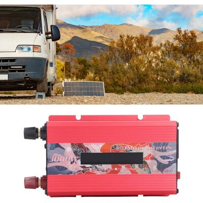JUTE National Trend Outdoor-solarwechselrichter Für Autos, Pfingstrosen-design, 3000 W, Korrigierte Sinuswelle, 12 V/24 V Dc Auf 220 V Ac Wandler, Mit 2-a-usb-anschluss, Lüfter Und Lcd-display, Rot, 12 V D JUTE National Trend Outdoor-solarwechselrichter Für Autos, Pfingstrosen-design, 3000 W, Korrigierte Sinuswelle, 12 V/24 V Dc Auf 220 V Ac Wandler, Mit 2-a-usb-anschluss, Lüfter Und Lcd-display, Rot, 12 V D