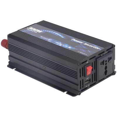 HEAT Kfz-wechselrichter Mit Modifizierter Sinuswelle, 2,0-a-usb-anschluss, Lüfter, Lcd-display, 300 W, 12 V Dc Auf 110 V Ac, Schwarz HEAT Kfz-wechselrichter Mit Modifizierter Sinuswelle, 2,0-a-usb-anschluss, Lüfter, Lcd-display, 300 W, 12 V Dc Auf 110 V Ac, Schwarz