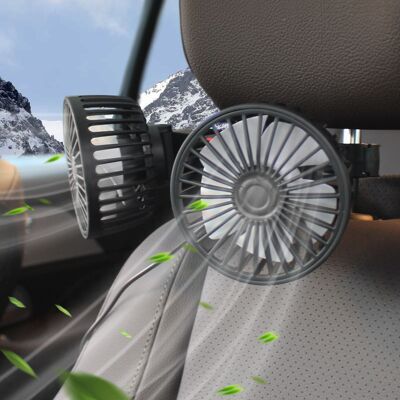 IOOMVOL 12v Fahrzeuglüfter, 12v Doppelkopf-usb-lüfter, Fahrzeugkühlventilator, Geeignet Für Lkws. IOOMVOL 12v Fahrzeuglüfter, 12v Doppelkopf-usb-lüfter, Fahrzeugkühlventilator, Geeignet Für Lkws.