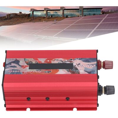 JUTE 2000-w-solarwechselrichter Für Den Außenbereich, Modifizierter Sinus-wechselrichter, 12 V/24 V Dc Auf 220 V Ac, Mit 2-a-usb-anschluss, Lüfter Und Lcd-display, Rote 12-v-dc-lampe JUTE 2000-w-solarwechselrichter Für Den Außenbereich, Modifizierter Sinus-wechselrichter, 12 V/24 V Dc Auf 220 V Ac, Mit 2-a-usb-anschluss, Lüfter Und Lcd-display, Rote 12-v-dc-lampe