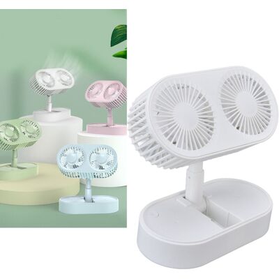 JUTE Doppelflügel-ventilator Mit Zwei Motoren Für Einen Schnellen Und Kraftvollen Luftstrom Und Optimale Kühlung Ihres Schreibtisches Im Sommer. Weißer Doppelflügel-ventilator. JUTE Doppelflügel-ventilator Mit Zwei Motoren Für Einen Schnellen Und Kraftvollen Luftstrom Und Optimale Kühlung Ihres Schreibtisches Im Sommer. Weißer Doppelflügel-ventilator.