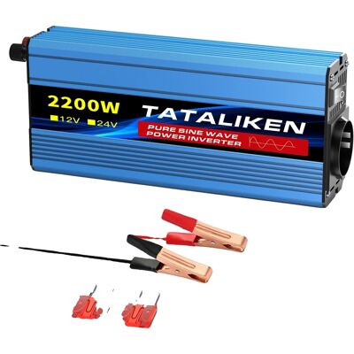OEM Reiner Sinus-wechselrichter, Kompakte Bauweise, Integrierter Lüfter Mit Temperaturregelung, 2200 W, Europa-b, 24 V-a, 220–240 V, 50 Hz-b OEM Reiner Sinus-wechselrichter, Kompakte Bauweise, Integrierter Lüfter Mit Temperaturregelung, 2200 W, Europa-b, 24 V-a, 220–240 V, 50 Hz-b