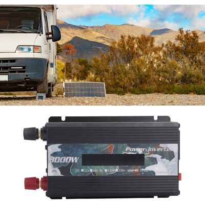 JUTE National Trend Outdoor-solarwechselrichter Für Autos, Pfingstrosen-design, 3000 W, Korrigierte Sinuswelle, 12 V/24 V Dc Auf 220 V Ac, Mit 2-a-usb-anschluss, Lüfter Und Lcd-display, Schwarz, 12 V Dc JUTE National Trend Outdoor-solarwechselrichter Für Autos, Pfingstrosen-design, 3000 W, Korrigierte Sinuswelle, 12 V/24 V Dc Auf 220 V Ac, Mit 2-a-usb-anschluss, Lüfter Und Lcd-display, Schwarz, 12 V Dc