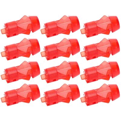 HEAT 100 Stück Led-kunststoffhalterung Mit Blende, Rote Pc-anzeigeleuchte, Flugzeuglampenschirm, 5 Mm HEAT 100 Stück Led-kunststoffhalterung Mit Blende, Rote Pc-anzeigeleuchte, Flugzeuglampenschirm, 5 Mm
