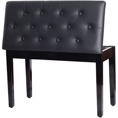 OEM Klavierhocker, Klavierbank Mit Verstecktem Stauraum, Klavierstuhl Mit Kunstleder Kissen, Pianobank, Massivholz Keyboardbank Für Piano, Keyboard, 76 X 36 X 50 Cm, Schwarz OEM Klavierhocker, Klavierbank Mit Verstecktem Stauraum, Klavierstuhl Mit Kunstleder Kissen, Pianobank, Massivholz Keyboardbank Für Piano, Keyboard, 76 X 36 X 50 Cm, Schwarz