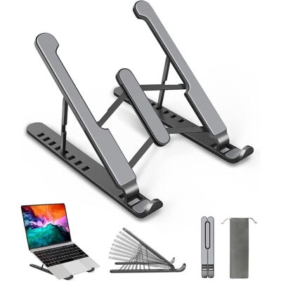 AAMIRA Laptopständer. 7-fach Verstellbarer Laptopständer. Rutschfester Silikon-laptopständer, Kompatibel Mit Macbook, Lenovo, Hp Und Anderen Laptops Und Tablets Von 10" Bis 15,6". AAMIRA Laptopständer. 7-fach Verstellbarer Laptopständer. Rutschfester Silikon-laptopständer, Kompatibel Mit Macbook, Lenovo, Hp Und Anderen Laptops Und Tablets Von 10" Bis 15,6".