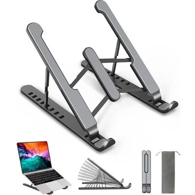 SIOKS Laptopständer, 7-fach Verstellbarer Laptopständer, Rutschfester Silikon-laptopständer, Kompatibel Mit Macbook, Lenovo, Hp, Anderen Laptops Und Tablets Von 10" Bis 15,6". SIOKS Laptopständer, 7-fach Verstellbarer Laptopständer, Rutschfester Silikon-laptopständer, Kompatibel Mit Macbook, Lenovo, Hp, Anderen Laptops Und Tablets Von 10" Bis 15,6".