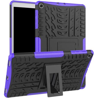 Minkurow Samsung Galaxy Tab A 10.1 T510/t515 2019 Hülle, Armor Style Pc + Tpu Hybrid Silikonhülle Mit Schutzständer Für Samsung Galaxy Tab A 10.1" 2019 Tablet Hülle (lila) Minkurow Samsung Galaxy Tab A 10.1 T510/t515 2019 Hülle, Armor Style Pc + Tpu Hybrid Silikonhülle Mit Schutzständer Für Samsung Galaxy Tab A 10.1" 2019 Tablet Hülle (lila)