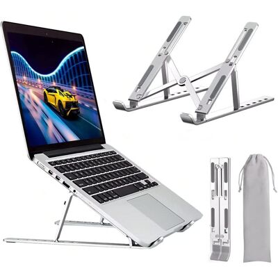 OEM Faltbarer Laptopständer Aus Aluminium, Höhenverstellbarer Tischständer, Kompatibel Mit Macbook Air, Pro, Asus, Hp Surface Und Lenovo (5–15,6 Zoll), Pc-ständer Aus Aluminium, Tablet-ständer, Silber OEM Faltbarer Laptopständer Aus Aluminium, Höhenverstellbarer Tischständer, Kompatibel Mit Macbook Air, Pro, Asus, Hp Surface Und Lenovo (5–15,6 Zoll), Pc-ständer Aus Aluminium, Tablet-ständer, Silber