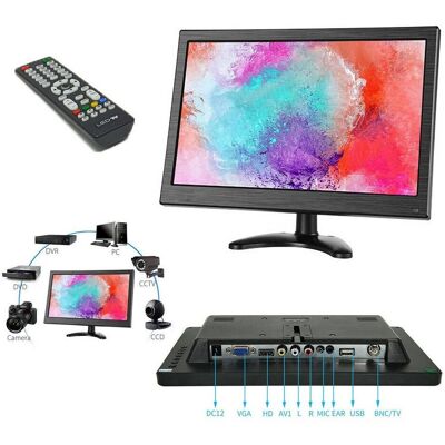 Trade Shop Traesio - Trade Shop - Hdmi Vga Monitor 13,3 Zoll Tft Lcd Bildschirm 1080p Lautsprecher Bnc Usb Rca - Trade Shop Traesio - Trade Shop - Hdmi Vga Monitor 13,3 Zoll Tft Lcd Bildschirm 1080p Lautsprecher Bnc Usb Rca -