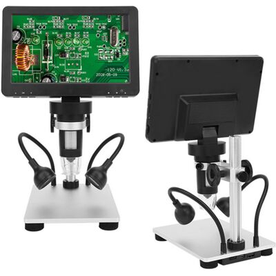 JUTE Elektronisches Mikroskop Mit 7-zoll-hd-lcd-bildschirm, 1200-fache Hochauflösende Reparaturmikroskopie (12 Millionen Pixel) JUTE Elektronisches Mikroskop Mit 7-zoll-hd-lcd-bildschirm, 1200-fache Hochauflösende Reparaturmikroskopie (12 Millionen Pixel)