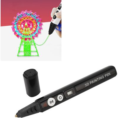 JUTE Hochtemperatur-druckstift, 3d-smart-schublade Mit Lcd-bildschirm, Englische Version, Schwarz JUTE Hochtemperatur-druckstift, 3d-smart-schublade Mit Lcd-bildschirm, Englische Version, Schwarz