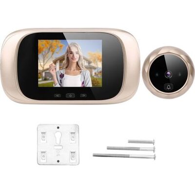 OEM 2,8-zoll-tft-lcd-türspion Mit Infrarot-nachtsicht, Zyklischer Datenspeicherung, Ding-dong-türklingel, Intelligentem Zutrittskontrollsystem, Gold OEM 2,8-zoll-tft-lcd-türspion Mit Infrarot-nachtsicht, Zyklischer Datenspeicherung, Ding-dong-türklingel, Intelligentem Zutrittskontrollsystem, Gold
