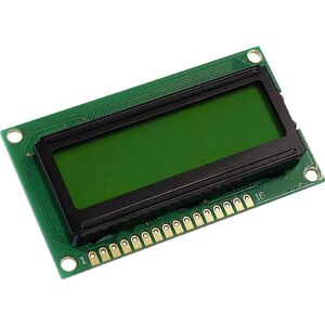 Display Elektronik - LCD-Display Gelb-Grün 16 x 2 Pixel (b x h x t) 65.5 x 36.7 x 9.6 mm DEM16226SYH