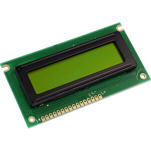 Display Elektronik - LCD-Display Gelb-Grün 16 x 2 Pixel (b x h x t) 84 x 44 x 6.5 mm DEM16217SYH