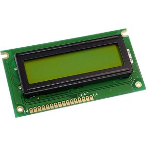 Display Elektronik - LCD-Display Gelb-Grün 16 x 2 Pixel (b x h x t) 84 x 44 x 10.1 mm DEM16217SYH-LY