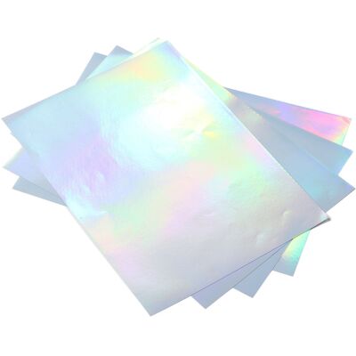 HEAT 22 Blatt A4 Bedruckbares Holografisches Aufkleberpapier, Wasserfest, Für Tintenstrahl- Und Laserdrucker Geeignet, Holografische Klebefolie HEAT 22 Blatt A4 Bedruckbares Holografisches Aufkleberpapier, Wasserfest, Für Tintenstrahl- Und Laserdrucker Geeignet, Holografische Klebefolie