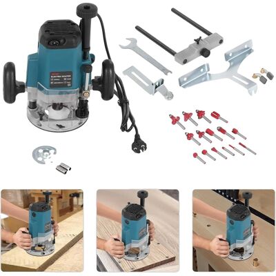 OEM Elektrischer Freischneider, 2200 W Leistung, 10000–23000 U/min Drehzahl, 5,8 Cm Max. Schnitttiefe, 15 Fräsmesser, 6,35 Mm Bis 12,7 Mm Spannfutterkompatibilität OEM Elektrischer Freischneider, 2200 W Leistung, 10000–23000 U/min Drehzahl, 5,8 Cm Max. Schnitttiefe, 15 Fräsmesser, 6,35 Mm Bis 12,7 Mm Spannfutterkompatibilität