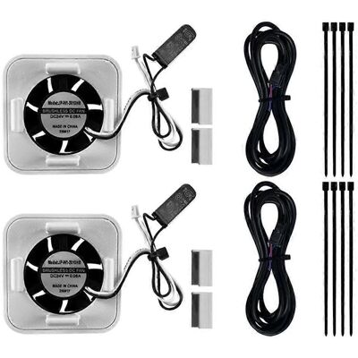 KEABBA 2er-set Lüfterset Für Bambu Lab A1 Mini-extrusionsmotor, Automatische Start-stopp-funktion, Hocheffizienter, Leiser Lüfter Für 3d-drucker KEABBA 2er-set Lüfterset Für Bambu Lab A1 Mini-extrusionsmotor, Automatische Start-stopp-funktion, Hocheffizienter, Leiser Lüfter Für 3d-drucker