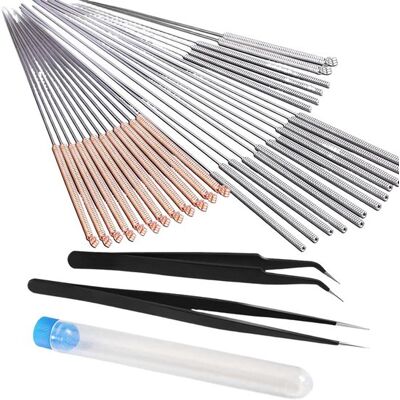 OEM Düsenset Für 3d-drucker – Reinigungswerkzeuge – Wartung – 32-teiliges Metallset – 7 Cm Lange Nadeln – Silber OEM Düsenset Für 3d-drucker – Reinigungswerkzeuge – Wartung – 32-teiliges Metallset – 7 Cm Lange Nadeln – Silber