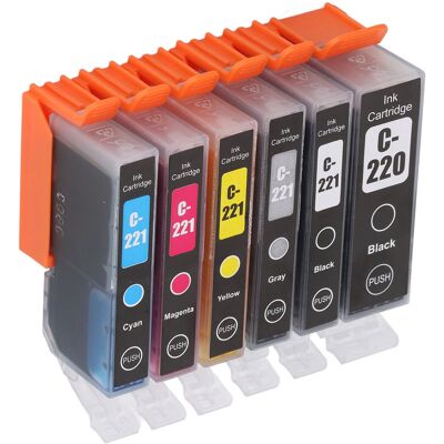 HEAT Druckerpatrone Fluent Printing Praktische Tintenpatrone Als Ersatz Für Pixma Ip3600 Bk Bk Cmy Gy 6 Farben HEAT Druckerpatrone Fluent Printing Praktische Tintenpatrone Als Ersatz Für Pixma Ip3600 Bk Bk Cmy Gy 6 Farben