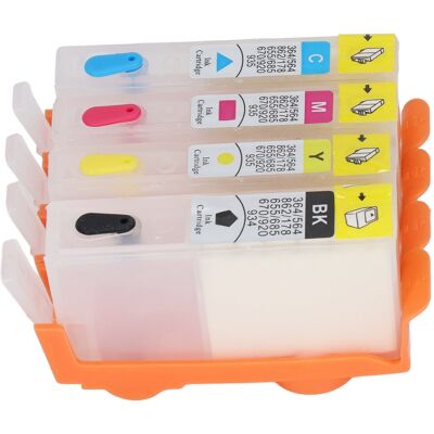 HEAT 4 Tintenpatronen Mit Permanentchip, Gleichmäßiger Druck, Hohe Kapazität, 4 Farben, Ersatz Für Hp 364 Drucker HEAT 4 Tintenpatronen Mit Permanentchip, Gleichmäßiger Druck, Hohe Kapazität, 4 Farben, Ersatz Für Hp 364 Drucker