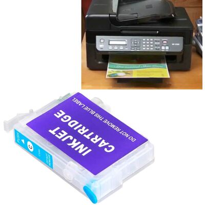 JUTE Kompatibel Mit Epson Workforce Wf-2010w/wf-2510wf/wf-2520nf/wf-2530wf/wf-2540wf Vierfarben-tintenpatronen In Blau JUTE Kompatibel Mit Epson Workforce Wf-2010w/wf-2510wf/wf-2520nf/wf-2530wf/wf-2540wf Vierfarben-tintenpatronen In Blau