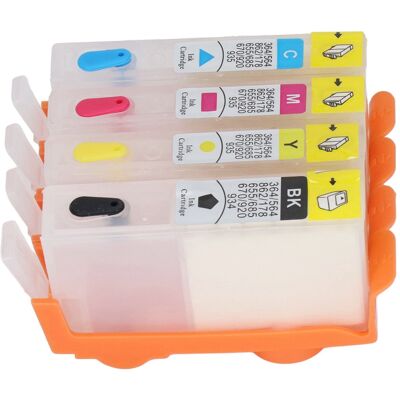 HEAT 4 Stück Tintenpatronen Schwarz Blau Magenta Gelb Permanent Chip Ersatz-nachfüllpatronen Für Hp Officejet 934 935 HEAT 4 Stück Tintenpatronen Schwarz Blau Magenta Gelb Permanent Chip Ersatz-nachfüllpatronen Für Hp Officejet 934 935