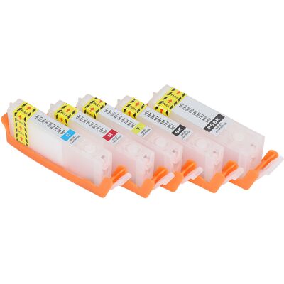 HEAT Tintenpatronen Pgbk Bk Cmy, Wiederverwendbare Druckerpatronen Mit Permanentchip, Leichtgängig, 480 481 HEAT Tintenpatronen Pgbk Bk Cmy, Wiederverwendbare Druckerpatronen Mit Permanentchip, Leichtgängig, 480 481