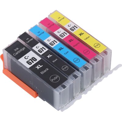 HEAT Mehrfarbige Tintenpatrone Mit Tinte, Ersatzpatrone Für Pixma 5-farben-druckerzubehör (bk Bk Cmy) HEAT Mehrfarbige Tintenpatrone Mit Tinte, Ersatzpatrone Für Pixma 5-farben-druckerzubehör (bk Bk Cmy)
