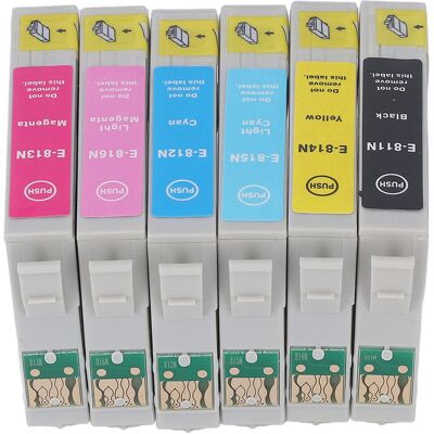 HEAT Tintenpatrone Bk Cmy Lc Lm 6 Farben Druckzubehör Für Fotopapier Und Dokumente T0811n T0812n T0813n T0814n T0815n T0816n HEAT Tintenpatrone Bk Cmy Lc Lm 6 Farben Druckzubehör Für Fotopapier Und Dokumente T0811n T0812n T0813n T0814n T0815n T0816n