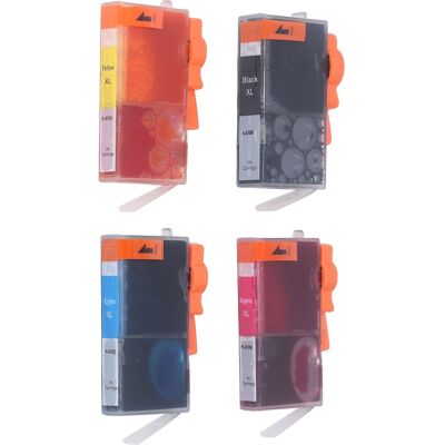 HEAT 4 Stück Druckerpatronen Bk Cmy Standardgröße, Lichtechte Tintenpatronen Für Deskjet Ink Advantage 3525 4615 4620 HEAT 4 Stück Druckerpatronen Bk Cmy Standardgröße, Lichtechte Tintenpatronen Für Deskjet Ink Advantage 3525 4615 4620