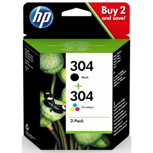 Hewlett Packard - hp Original Druckerpatrone Bundle 304 Schwarz + Cyan/Magenta/Gelb 3JB05AE (3JB05AEUUS)