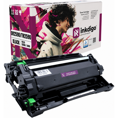 OEM Inkdigo Trommel + Toner Dr2590 Tn2590 Kompatibel Mit Brother Hl-l2442dw Tüv-zertifiziert OEM Inkdigo Trommel + Toner Dr2590 Tn2590 Kompatibel Mit Brother Hl-l2442dw Tüv-zertifiziert