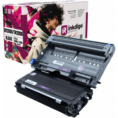 OEM Inkdigo Trommel + Toner Dr2000 Tn2000 Kompatibel Mit Brother Dcp-7010 Fax2820 Tüv-zertifiziert OEM Inkdigo Trommel + Toner Dr2000 Tn2000 Kompatibel Mit Brother Dcp-7010 Fax2820 Tüv-zertifiziert