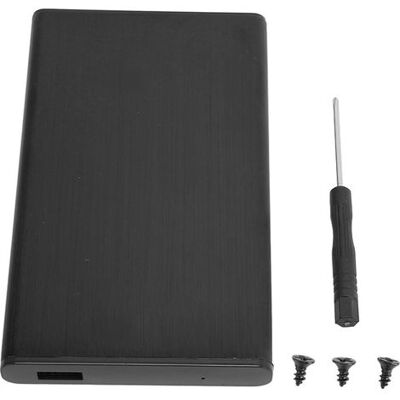 SABE Externes Gehäuse Für 2,5-zoll-sata-usb-3.0-festplatten, Schwarze Aluminiumlegierung, Tragbares Computergehäuse SABE Externes Gehäuse Für 2,5-zoll-sata-usb-3.0-festplatten, Schwarze Aluminiumlegierung, Tragbares Computergehäuse