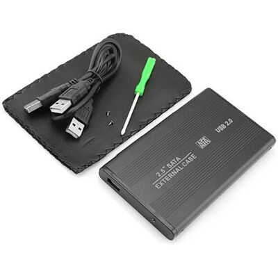 TRADE SHOP TRAESIO Trade Shop - Aluminiumgehäuseetui Für Ide 2.5 Externe Festplatte Mit Usb 2.0-hdd-fall - TRADE SHOP TRAESIO Trade Shop - Aluminiumgehäuseetui Für Ide 2.5 Externe Festplatte Mit Usb 2.0-hdd-fall -
