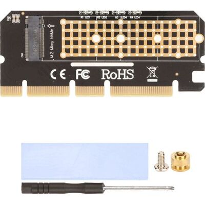 SABE M.2 Nvme Ssd Auf Pcie 3.0 X16 Adapter Mit Kühlkörper, Kompatibel Mit Pm961 960evo Sm961 Sm951 Pm951, Unterstützt Pcie X4 X8 X16 Nvme SABE M.2 Nvme Ssd Auf Pcie 3.0 X16 Adapter Mit Kühlkörper, Kompatibel Mit Pm961 960evo Sm961 Sm951 Pm951, Unterstützt Pcie X4 X8 X16 Nvme