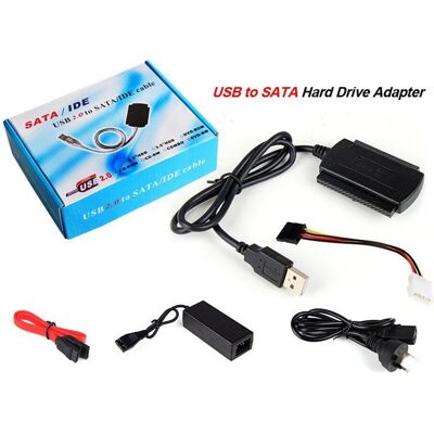 Trade Shop Traesio - Trade Shop - Sata/ide Auf Usb 2.0 Adapter Unterstützt 2,5 3,5 Hdd Festplatte Sata Kabel - Trade Shop Traesio - Trade Shop - Sata/ide Auf Usb 2.0 Adapter Unterstützt 2,5 3,5 Hdd Festplatte Sata Kabel -