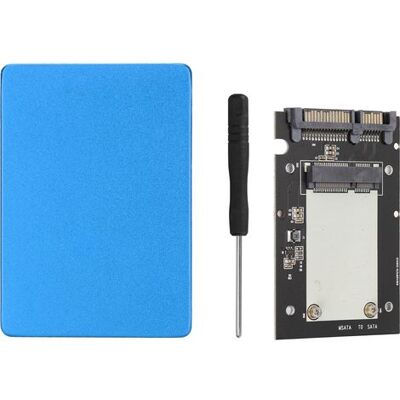 SABE Ultradünnes Ssd-adaptergehäuse Aus Aluminiumlegierung, Msata Zu Sata 3.0 6 Gbit/s Adapterkarte Für Blaue Festplatten, Schnelle Datenübertragung, Pc-kompatibel. SABE Ultradünnes Ssd-adaptergehäuse Aus Aluminiumlegierung, Msata Zu Sata 3.0 6 Gbit/s Adapterkarte Für Blaue Festplatten, Schnelle Datenübertragung, Pc-kompatibel.
